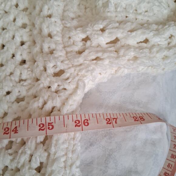 Hello Nite X Revolve Cream Chunky Cable Knit Mock Neck Sweater Size S NWT - Picture 4 of 10